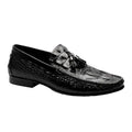 Augher Crocodile Embossed Tassel Loafer Shoe
