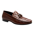 Augher Crocodile Embossed Tassel Loafer Shoe